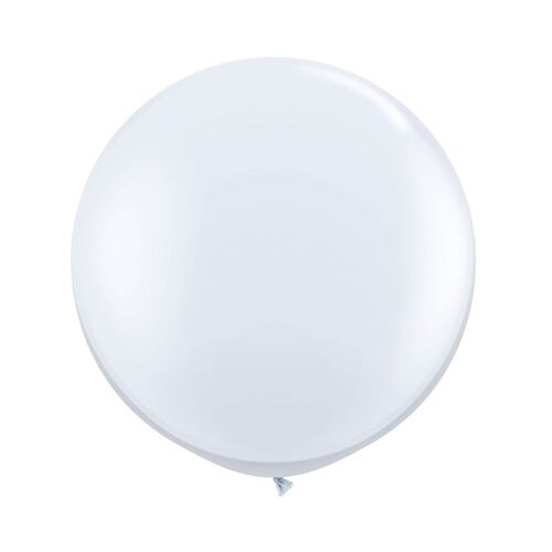 90cm standard White Latex Balloons 2 Pack