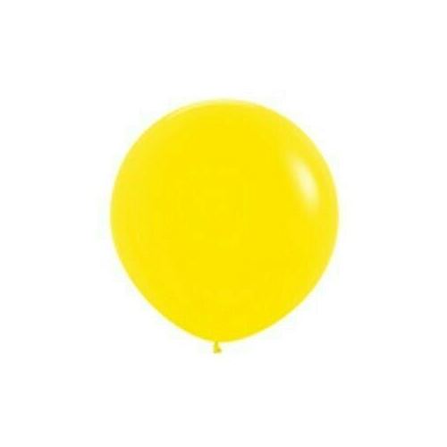 90cm standard Yellow Latex Balloons 2 Pack