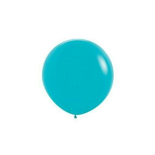 90cm Fashion Caribbean Blue Latex Balloons 2 Pack