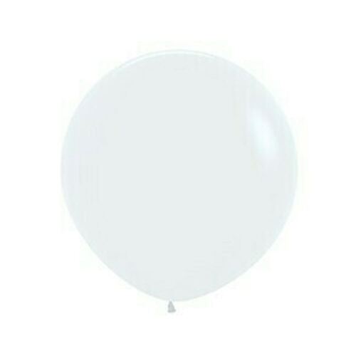 90cm Pearl White Latex Balloons 2 Pack