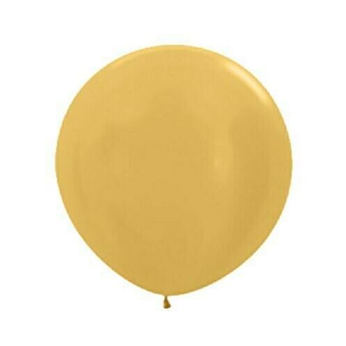  90cm Metallic Pearl Gold Latex Balloons 2 Pack