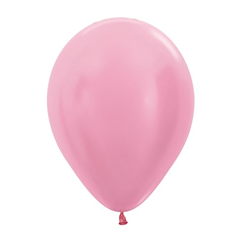 30cm Sempertex Satin Pearl Pink Latex Balloons 25 Pack