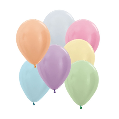 30cm Sempertex Satin Pearl Assorted Latex Balloons 25 Pack