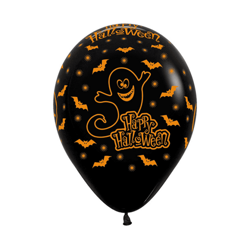 30cm Halloween Night Fashion Black Latex Balloons 080 12 Pack