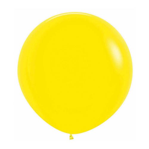 60cm Sempertex Fashion Yellow Latex Balloons 3 Pack