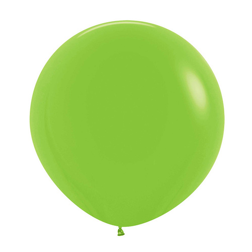 60cm Sempertex Fashion Lime Green Latex Balloons 3 Pack