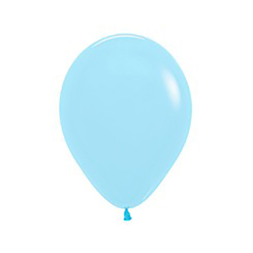 12cm Sempertex Pastel Matte Blue Latex Balloons 50 Pack