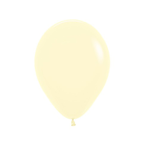30cm Sempertex Pastel Matte Yellow Latex Balloons 25 Pack