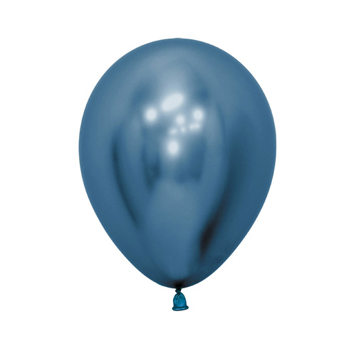 30cm Sempertex Metallic Reflex Blue Latex Balloons 50 Pack
