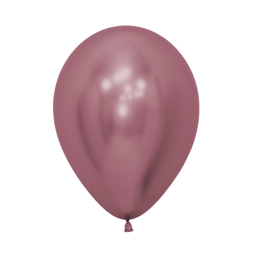 30cm Sempertex Metallic Reflex Pink Latex Balloons 12 Pack 