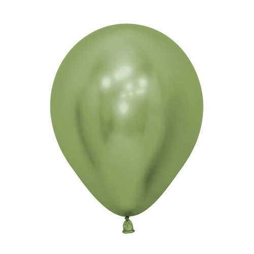 30cm Sempertex Metallic Reflex Lime Green Latex Balloons 50 Pack