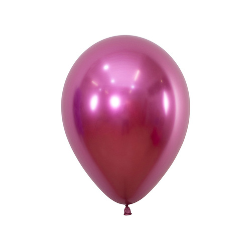 30cm Sempertex Metallic Reflex Fuchsia Latex Balloons 50 Pack