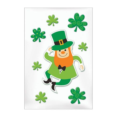 St Patrick's Small Gel Clings Decorations