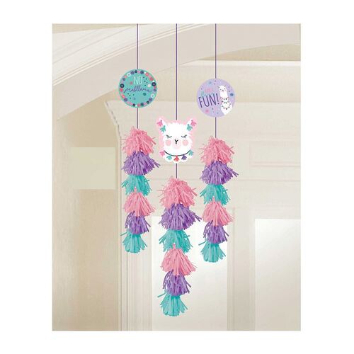 Llama Fun Value Pack Dangle Decorations 3 Pack