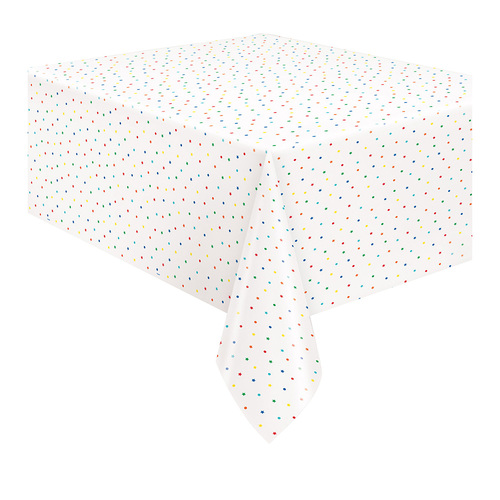 Rainbow Dots & Stars Printed Tablecover
