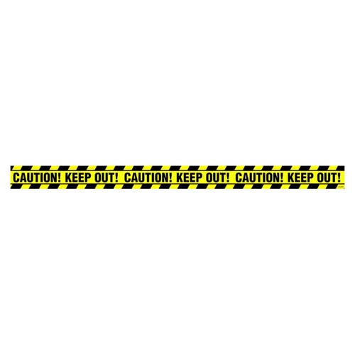 Halloween Caution! Keep Out! Tape Banner Plastic