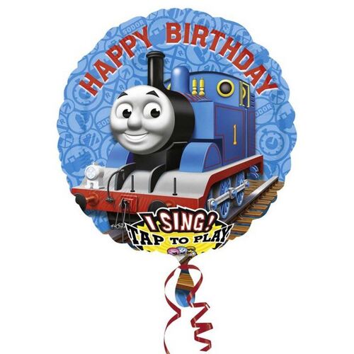 Sing-A-Tune XL Jumbo Thomas Happy Birthday Foil Balloon 