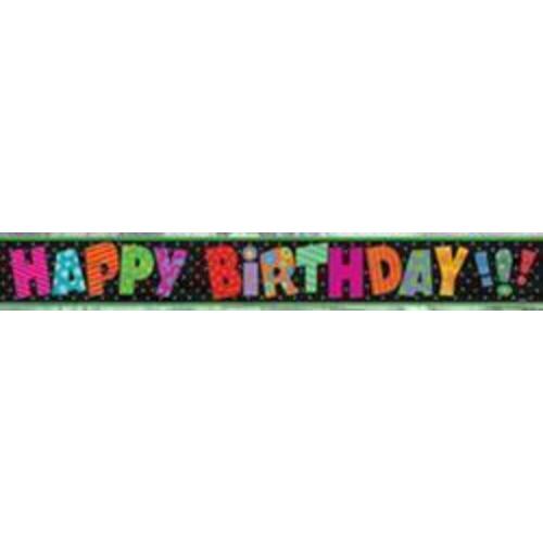 Infinite Birthday Foil Banner 12ft