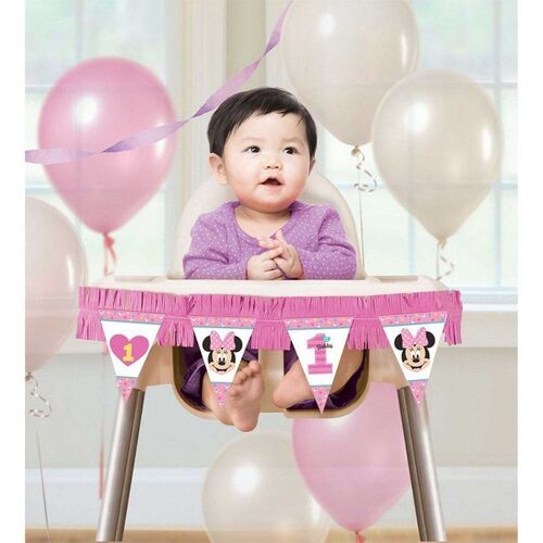 Minnie Fun To Be One High Chair Decorations Kit