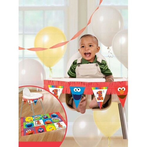 Elmo Turns One High Chair Decorations Kit