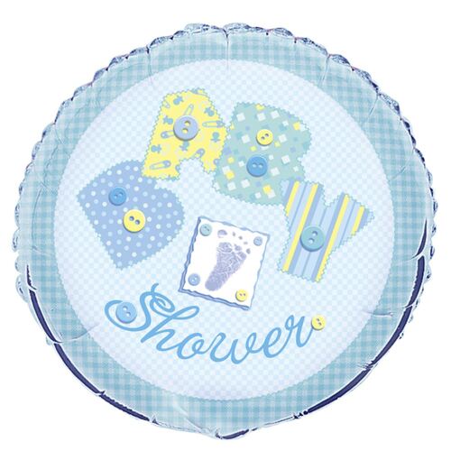 45cm Baby Blue stitching  Foil Balloon Packaged