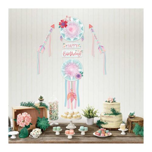 Free Spirit Happy Birthday 3D Backdrop