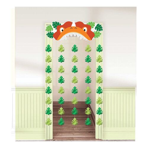 Dino-Mite Party Dinosaur Door Curtain