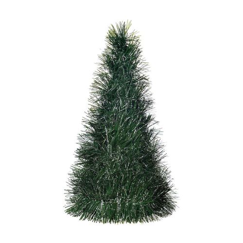 Tinsel Pine Look Christmas Tree Decoration Small 25cm