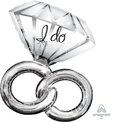 SuperShape Wedding RingsFoil Balloon