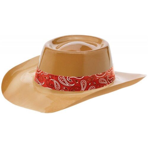 Western Plastic Cowboy Hat with Band