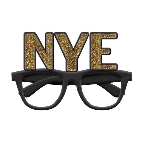 NYE Glittered Glasses