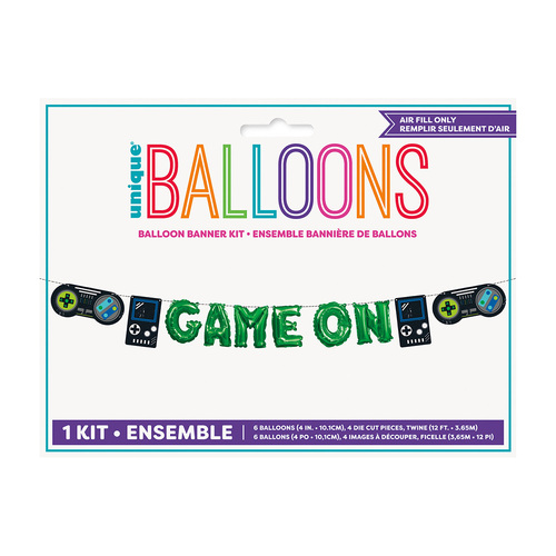 Game On Foil Letter Balloon Kit