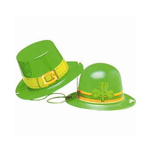 Mini Plastic Hats St Patrick's Day Assorted Designs