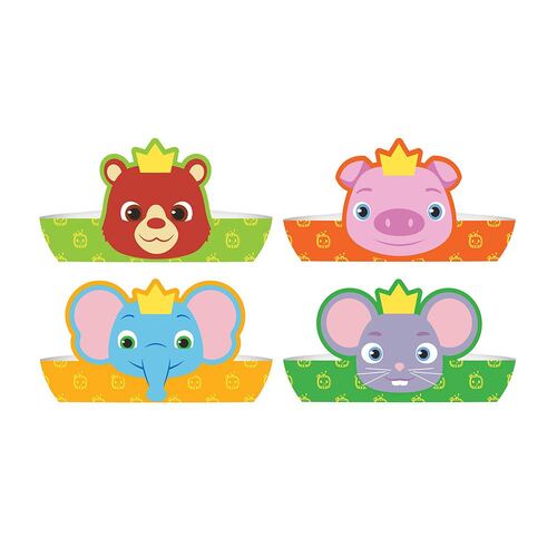 Cocomelon Paper Crowns 8 Pack