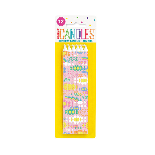 Groovy Birthday Candles 6 Pack
