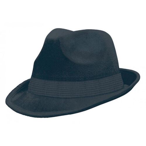 Fedora Velour Hat  - Black