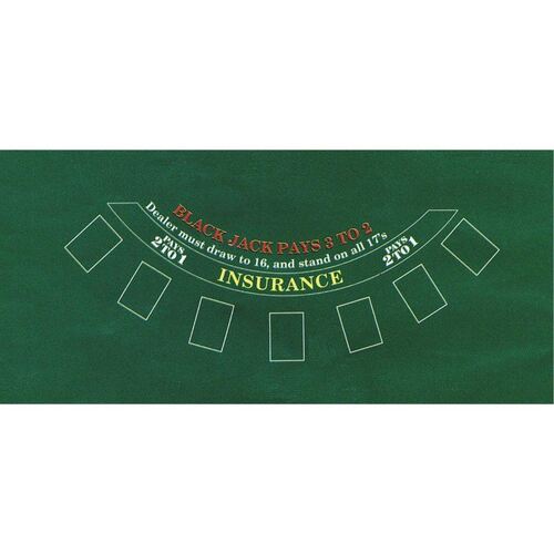 Casino Place Your Bets Black Jack Felt Game Board