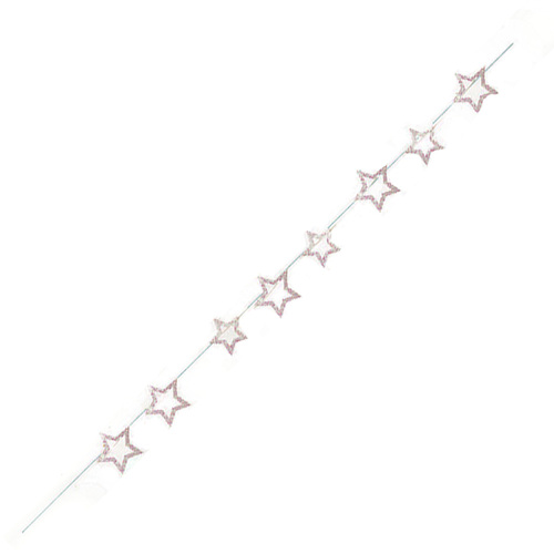 Iridescent Glitter Star Garland 1.82m