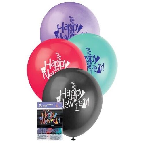 New Years Countdown 8 X 12 Balloons