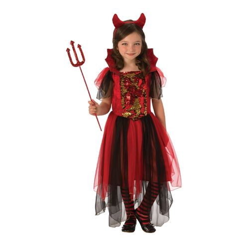 Colour Magic Devil Girl Costume Child