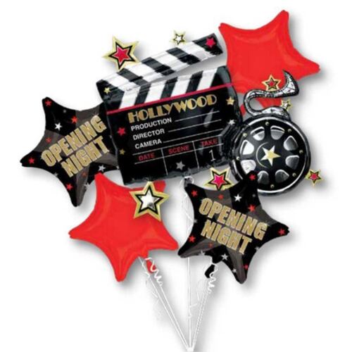 Bouquet Hollywood Stars Foil Balloon 5 Pack