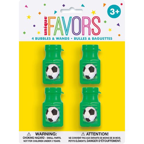 3d Soccer 4 Bubble Bottles