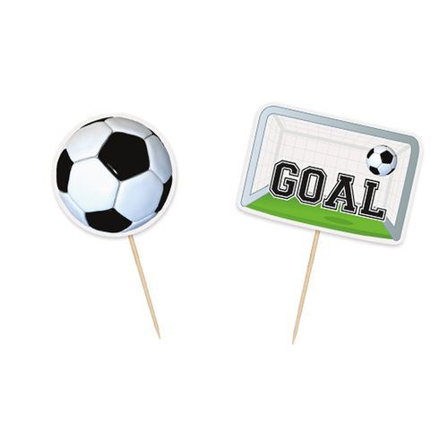 3d Soccer Cupcake Toppers 6 Pack
