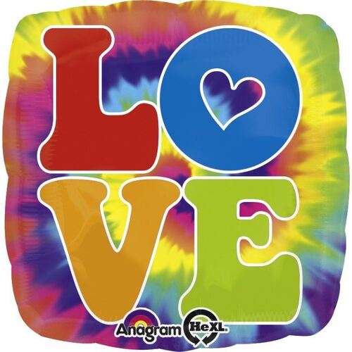 45cm 60'S Feeling Groovy Love Foil Balloon