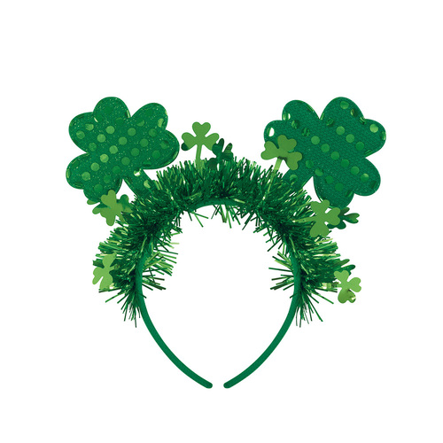 Green Shamrock Bopper Headband