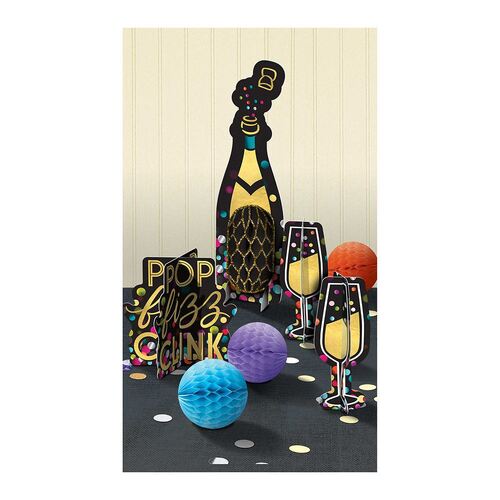 Pop Fizz Clink Colourful Confetti Table Decorating Kit