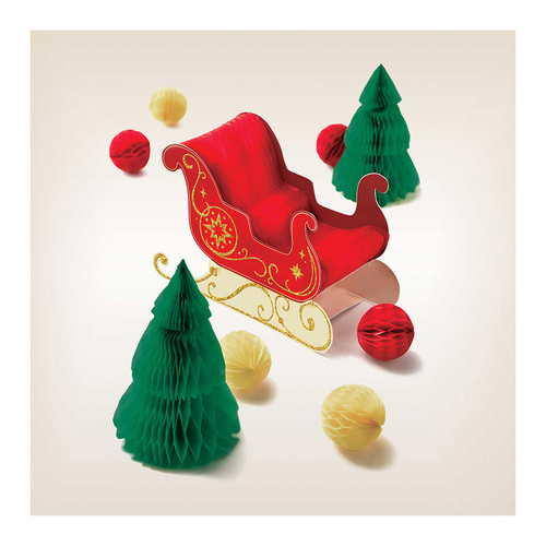 Christmas Sleigh Centrepiece Decorating Kit