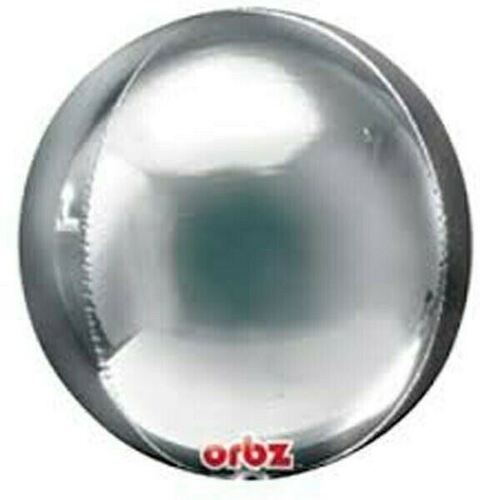 Shape Orbz Silver (38cm x 40cm) Foil Balloon