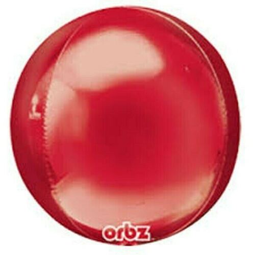 Shape Orbz Red (38cm x 40cm) Foil Balloon