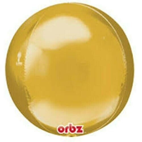 Shape Orbz Gold (38cm x 40cm) Foil Balloon